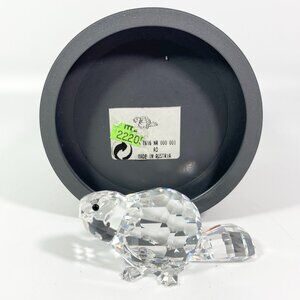 RARE !! Swarovski Silver Large BEAVER MOTHER  Wildlife with Box & CoA